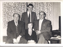 Photo:Photograph taken at my Farewell party in November 1957, Twenty years old. My Grand Father Kelly on the left Grand Mother Nora Harper center and my dad Bill Kelly on the right