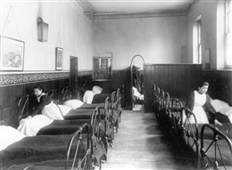 Photo:Dormitory, St. Marylebone Charity School c. 1900